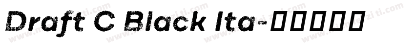 Draft C Black Ita字体转换